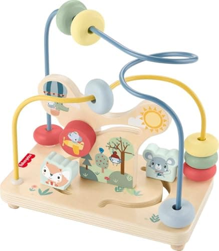 Fisher-Price Wood Toddler Toy Bead Maze (Woodland Animal Theme) $17.67 + Free Shipping w/ Prime or on orders over $35