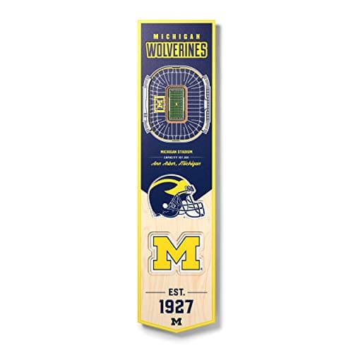 YouTheFan NCAA Michigan Wolver...8x32 Banner - Michigan Stadium