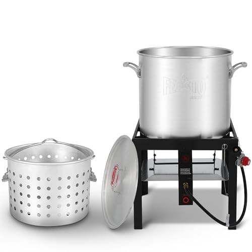 Feasto 100 QT Seafood Boil Pot...h, Shrimp, Crab, CSA Certified