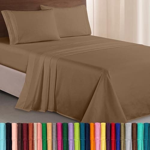 Elegant Comfort Luxurious 1500...d Fade Resistant, Queen, Taupe
