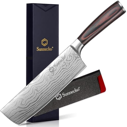 Sunnecko Japanese 7" Nakiri Knife for $12 + free shipping w/ Prime