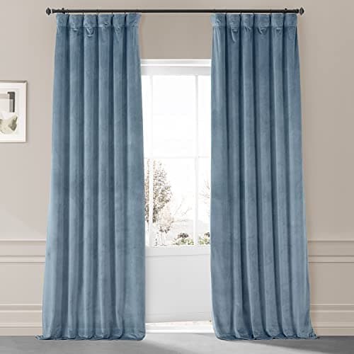 HPD Half Price Drapes Signatur...kout Curtains, Copenhagen Blue
