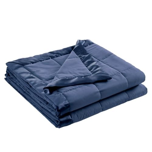 Madison Park Windom Down Alter... Season, Satin Trim, Navy Twin