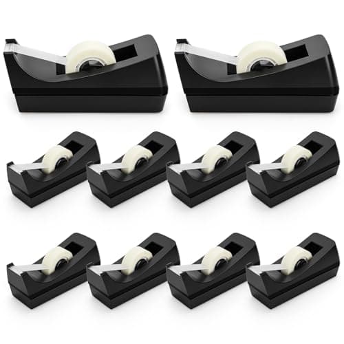 10-Pack Desktop Tape Dispensers w/ Tape for $14 + free shipping w/ Prime