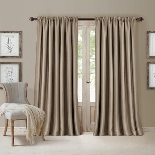 Elrene All Seasons Blackout Wi...rtain, 52"x95", Taupe, 1 Panel