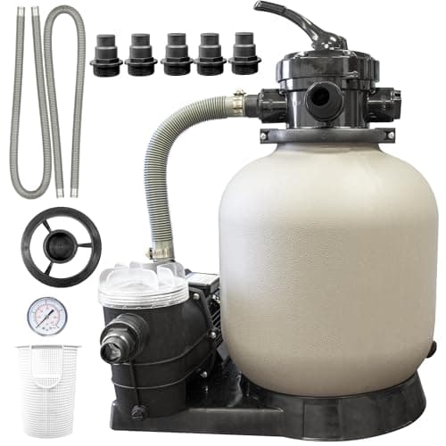 [NEW] $154.79 | SWIMLINE Sand Filter Pump for Above Ground Pool - 14'', 0.43THP, 2400 GPH at Amazon
