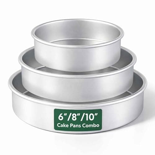 Restaurantware 3-Piece Cake Pa...Aluminum Round Pans For Baking