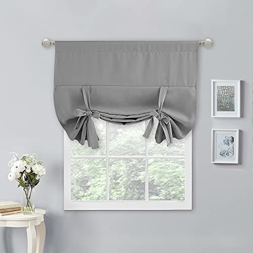 NICETOWN Balloon Shades Curtai...ocket Single Panel, W40 x L54)