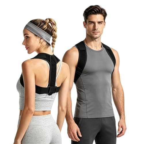 sundpik Posture Corrector for Women and Men, Adjustable Upper Back Brace, Breathable Back Support Straightener, Providing Pain Relief from Lumbar, Neck, Shoulder, and Clavicle. (1)