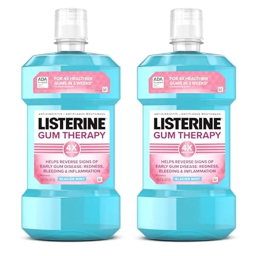 Listerine Gum Therapy Antiplaq...acier Mint, Twin Pack, 2 x 1 L