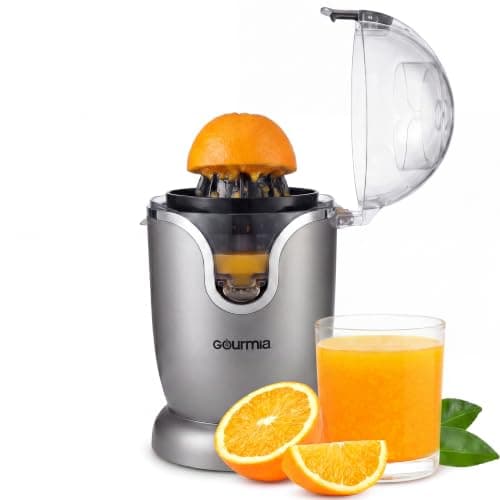 Gourmia Automatic Citrus Juice...ories, Compact Quiet 60W Motor