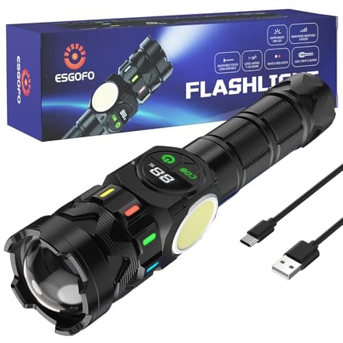 Esgofo USB Rechargeable LED Flashlight for $12 + free shipping w/ Prime