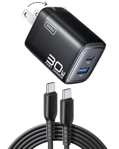 [AC] $8.24* | INIU Up to 30W Fast Charging 2-Port USB C Charger Block w/ 5-ft USB-C Cable at Amazon