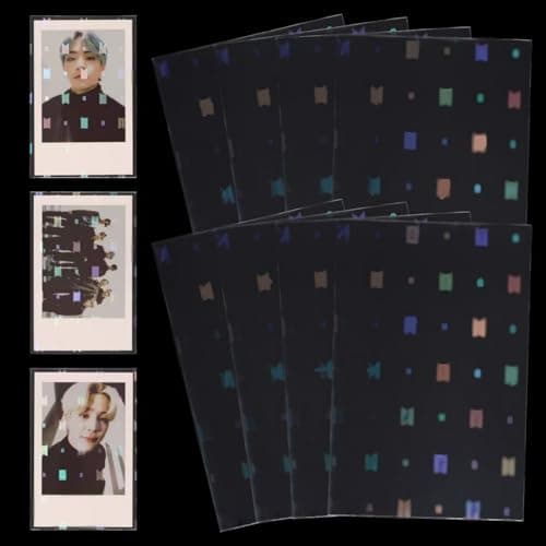 100Pcs Photocards Sleeves Holographic Clear Protector Albums Photo Cards Collection for Army Fans Gifts