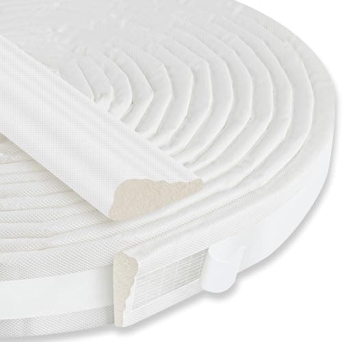 236" Wedge-Shaped Foam Window Seal Strip, Door Weather Stripping, Soundproof Front Door Frame Seal, Self-Adhesive Winter Insulation for Doors & Windows, Draft Stopper Gap Filler, White