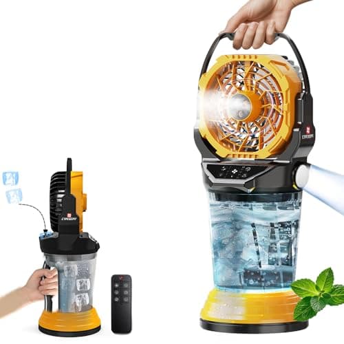 Portable Misting Fan w/ 30,000mAh Rechargeable Battery for $59 + free shipping