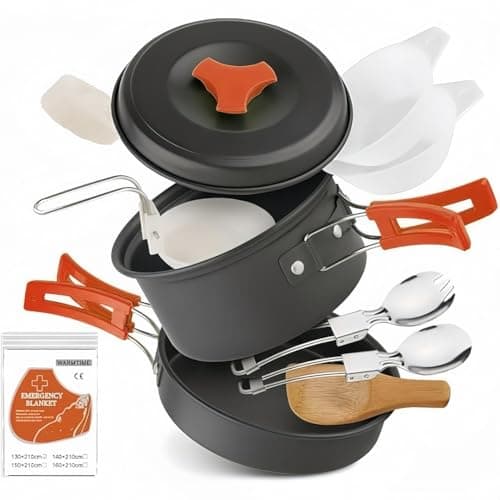 Voyage Living 12-Piece Lightweight Camping Cookware Set for $12 + free shipping w/ $25
