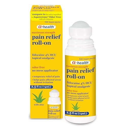 A+Health Pain Relief Roll-On L...oe, Made in USA, 2.5 fl Ounces