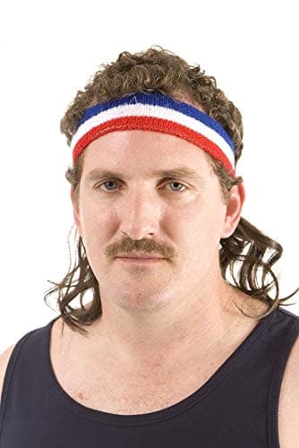 Headband with Mullet Wig  for $9 + free shipping w/ Prime