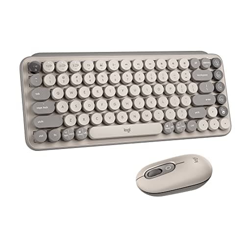 Logitech POP Keys + POP Mouse ...es, Cute Compact Design - Mist