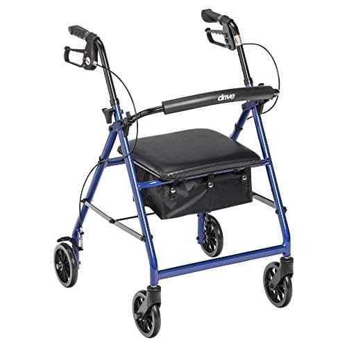 Drive Medical Aluminum Rollato...or Outdoor Mobility Aid - Blue