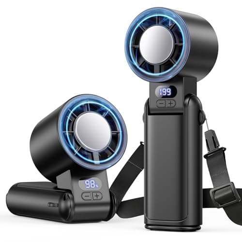 Deyhoc Portable Handheld Turbo Fan, Black – $6.99 after promo code