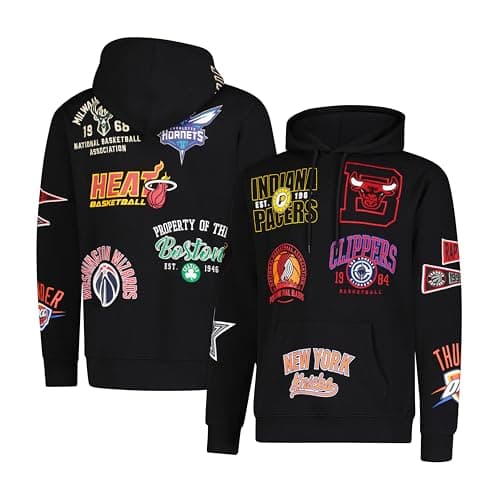Ultra Game NBA Official Men’s ...x, Multi-Team, Black, XX-Large