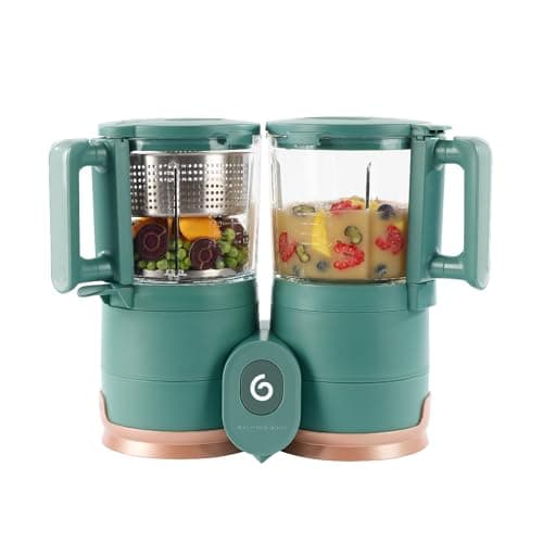 Babymoov Duo Meal Glass Food M...er 6 Cup Capacity), Dark green