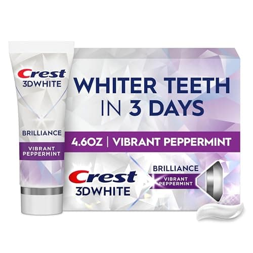 Crest 3D White Brilliance Vibrant Peppermint Teeth Whitening Toothpaste for $5 + free shipping w/ Prime