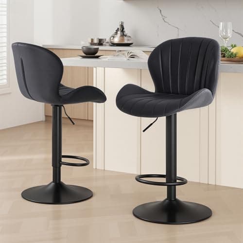 Sweetcrispy Bar Stools Set of ...hen Island, Dining Room, Black