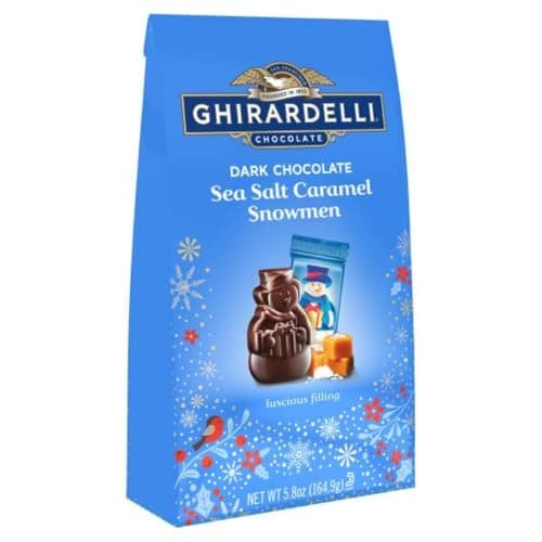 $4.07 | 5.8-Oz Ghirardelli Dark Chocolate Sea Salt Caramel Snowmen at Amazon