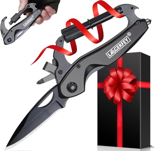 Gifts for Men Dad Husband - Birthday Gifts for Man, Keychain Multitool Gift - Stocking Stuffers for Men, Mens Stocking Stuffers, Men’s Gift for Christmas - Gadgets for Camping Hiking