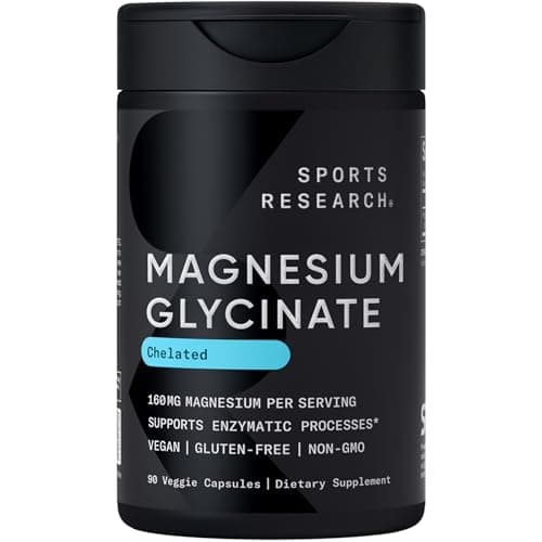 Sports Research Magnesium Glycinate Vegan Capsules 90-Count for $8.79 via Sub. & Save + free shipping