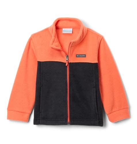 Columbia Youth Steens Mountain II Fleece Jacket, Zing/Black, 2T