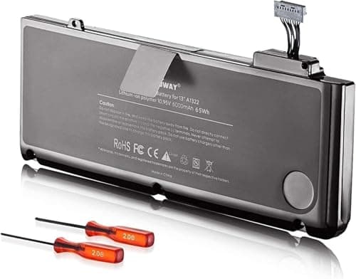 E EGOWAY A1278 A1322 Battery, Compatible with MacBook Pro 13 inch