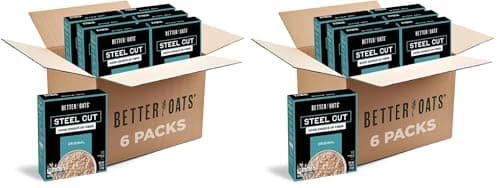 Better Oats Steel Cut Instant ...uches, 11.6 Ounce (Pack of 12)