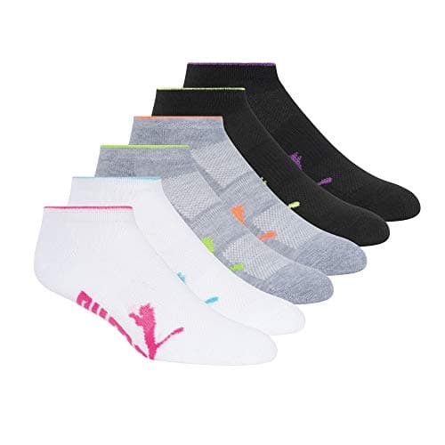 [Prime] 6-Pack Puma Women's Low Cut Socks (Size 9-11) White Multi $7.58, Black Multi $7.73 + Free Shipping
