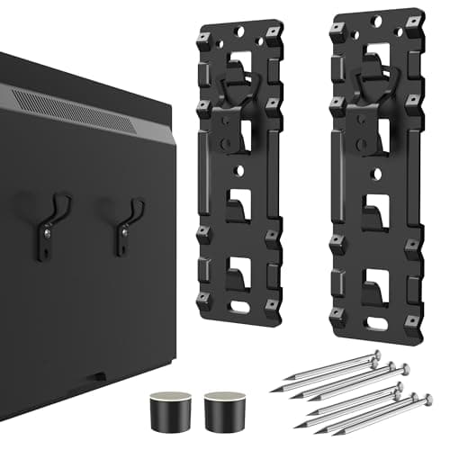 FORGING MOUNT No Stud TV Wall Mount,Drywall Wall Mount for 26-100" TVs/Monitors,Holds Up to 176LBS, Height Adjustable,1.17'' Low Profile Studless TV Mount,No Drilling No Finder Required,Easy Install