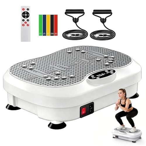 Vibration Plate Exercise Machine w/ Resistance Bands Just $55.99 Shipped on Amazon