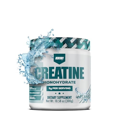REDCON1 Creatine Monohydrate - Keto Friendly + Vegan Pre & Post Workout Supplement - Creatine Powder to Support Recovery & Athletic Performance (60 Servings)