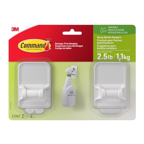 Command Spray Bottle Hangers, ...abinet, Kitchen, or Under Sink
