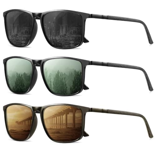 Men’s Polarized Sunglasses 3-Pack for $8 + free shipping w/ Prime