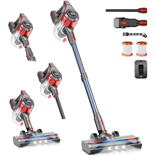 Bsnaw 8-in1 35Kpa Cordless Stick Vacuum Cleaner with Detachable Battery $53.99