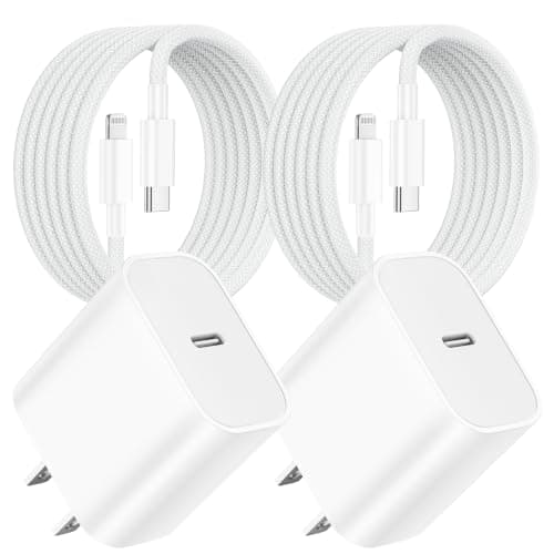 iPad Charger Fast Charging Cord 10FT 2-Pack Apple MFi Certified Long Braided USB C to Lightning Cable with 20W Type C Charger Block for iPad 9th/8th/7th/6th Generation, iPad Air/Mini, iPhone