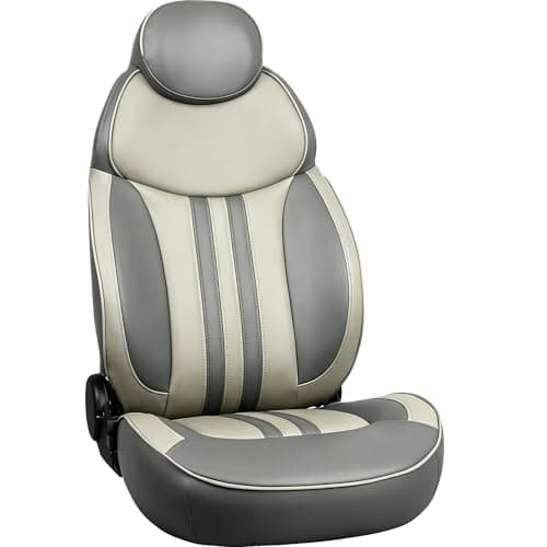 ERGOSEAT Luxury Reclining Boat...aptains Chair,Light Gray/Beige