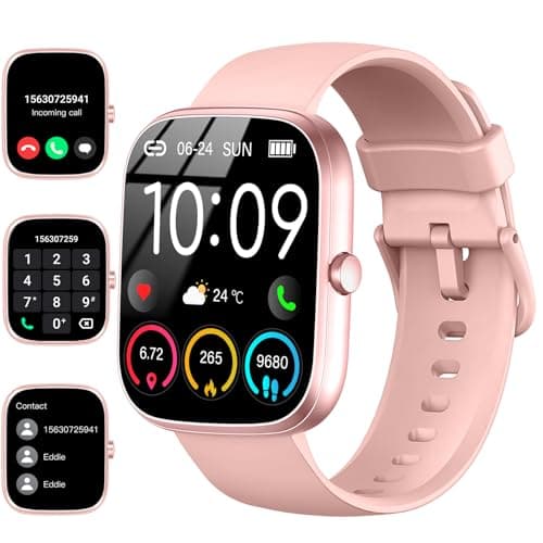 Smart Watch for Women (Answer/Make Call), 1.91"HD Smartwatch with Heart Rate/Sleep Monitor/Pedometer/Calories, 2026 Fitness Watch 110+ Sport Modes IP68 Waterproof Activity Tracker for Android iOS Pink