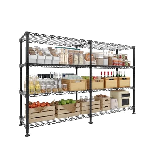 Garvee Storage Shelves 60" W H...asement, 13.8" Dx59.5 H, Black