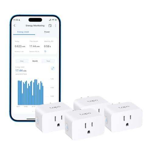 $24.06* | 4-Pack TP-Link Tapo Wi-Fi Mini Smart Energy Monitoring Plug + 25% Back w/ Prime Visa Card at Amazon ($6.01 each)
