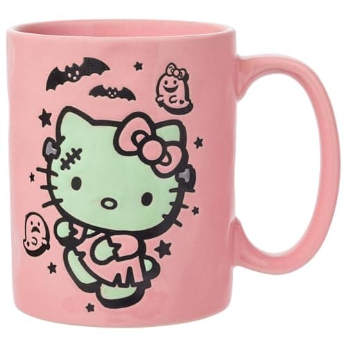 Silver Buffalo Sanrio Hello Ki...Ceramic Pottery Mug, 17 Ounces