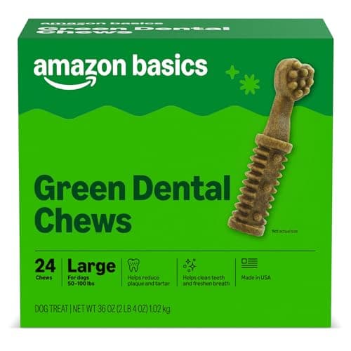 Amazon Basics 24-Count Large Dog Dental Treats for $24 w/ Sub & Save for Prime + free shipping
